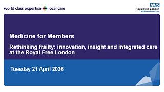 Rethinking frailty: innovation, insight and integrated care at the Royal Free London