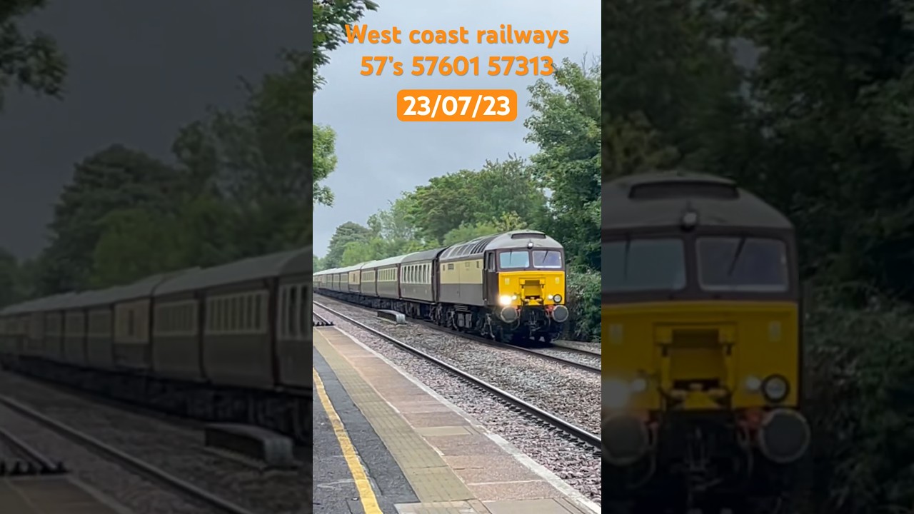 1Z22 Winchester to hull west coast railways class 57 tour 