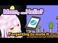 [Eng Sub] Rushia on the phone with her mom, forgetting to mute it (Uruha Rushia)[Hololive]
