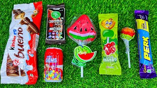 ASMR Colorful Candy &amp; Chocolate Unwrapping Sounds | Watermelon Lollipop &amp; Crunchy Sweets 🍫🍭