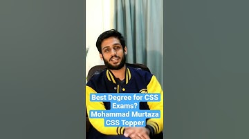 Best Degree for CSS Exams? #CSS #csstopper #csspakistan