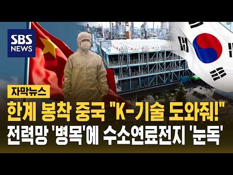 한계 봉착 중국 "K-기술 도와줘!"..전력망 '병목'에 수소연료전지 '눈독' (자막뉴스) / SBS