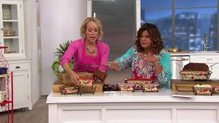 Temp-tations Harvest or Pumpkin Patch Figural Loaf Pan Set on QVC