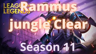 Rammus jungle Clear | Season 11 | Rammus full clear (with runes)