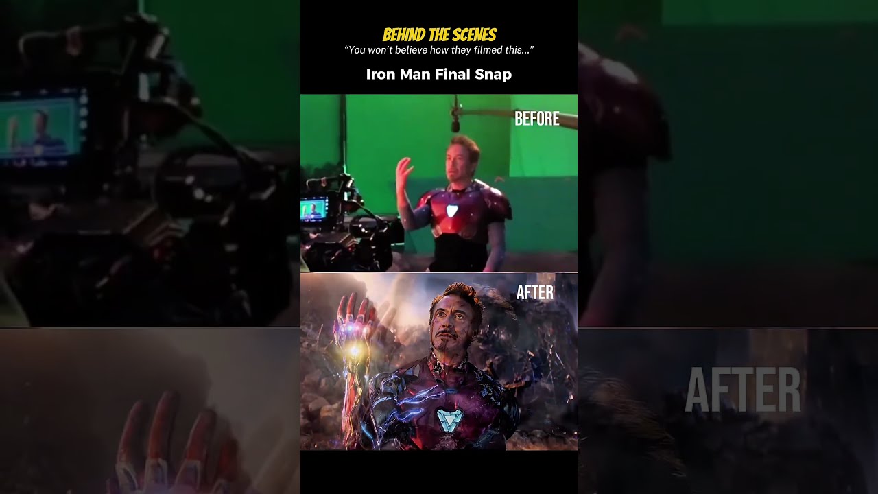 How Iron Man’s Final Snap Was REALLY Filmed 😳 | Avengers: Endgame BTS