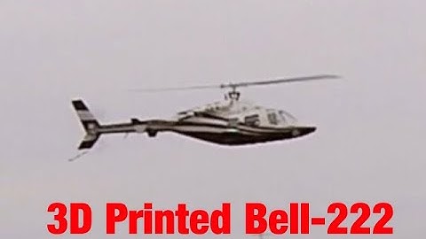 3D printed Bell-222 Helicopter for T-Rex 450 RC #helicopter #aviation #diy #printed