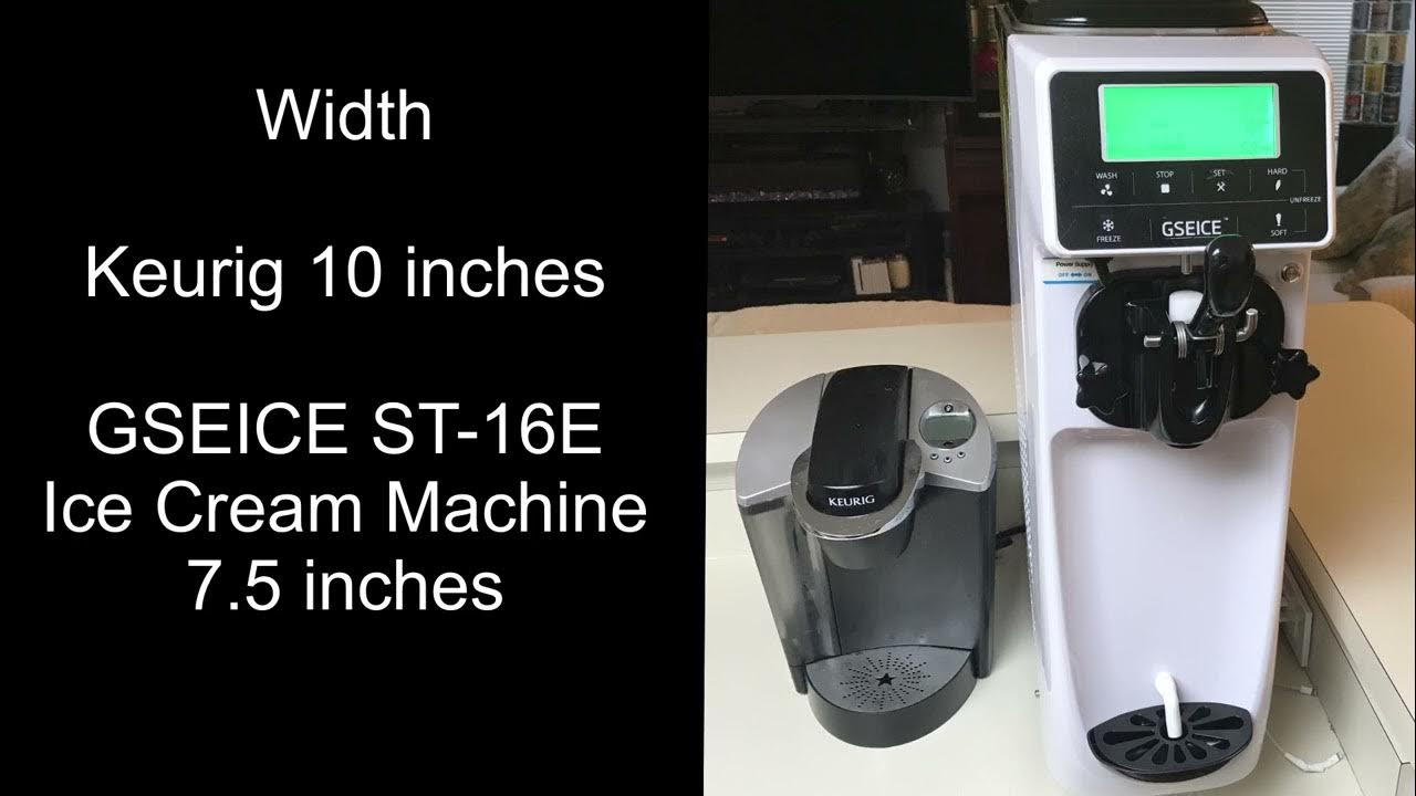 GSEICE Commercial Ice Cream Maker Mchine, 7 inch LCD Touch Screen 4.2 to 4.7 Gal/H Soft Serve Machine with Pre-Cooling Frequency Conversion, Soft