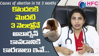 మొదటి 3 నెలల్లో అబార్షన్ ఎందుకవుతుందో తెలుసా| Causes Of Miscarriage In First 3 Months | 93 9797 3737