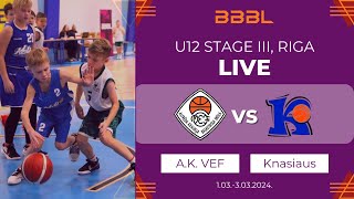 A.Kraukla VEF 2012 vs V.Knašiaus KM 2012 | BBBL boys U12