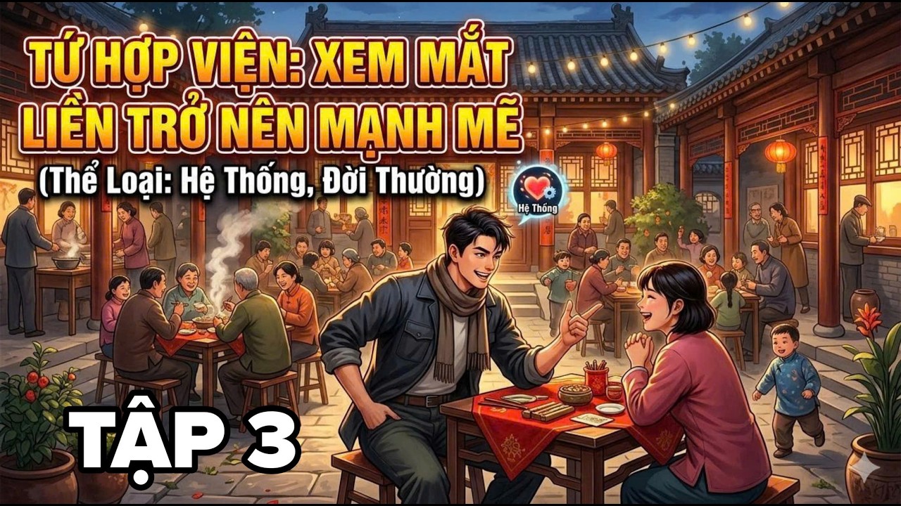 [Tập 3] Tứ hợp viện: Xem mắt liền mạnh lên | Truyện Audio Trọng Sinh Hệ Thống Hay