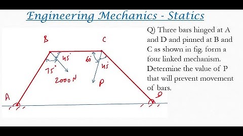 Engineering mechanics solved problem on Method of projections | Statics problems 53
