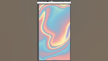 Photoshop Holographic Effect Tutorial - Iridescent Graphic Design #Shorts