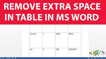 How to Remove Extra White Space in Table in Microsoft Word