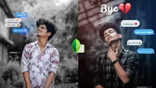 I Miss you😓 & I Love u💖 Photo Editing Tutorial in Snapseed Editing - Himel Edit screenshot 3
