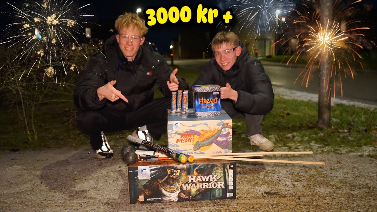 Tester en masse lækkert Fyrværkeri | 3000+ kr