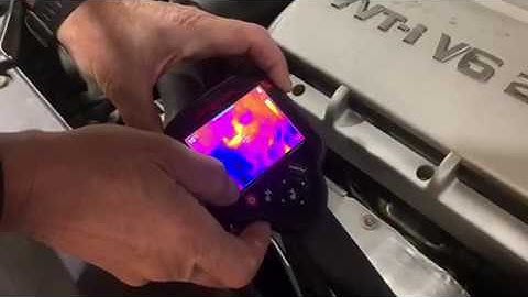 Using a thermal image camera to diagnose a battery drain.