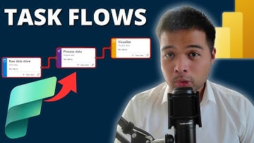 FIRST LOOK at TASK FLOWS for FABRIC and how to use them in POWER BI // Beginners Guide to Power BI