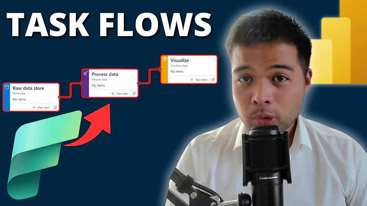 FIRST LOOK at TASK FLOWS for FABRIC and how to use them in POWER BI // Beginners Guide to Power BI