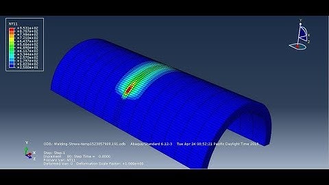 Simulation arc welding process of steel pipe by using DFLUX subroutine in Abaqus