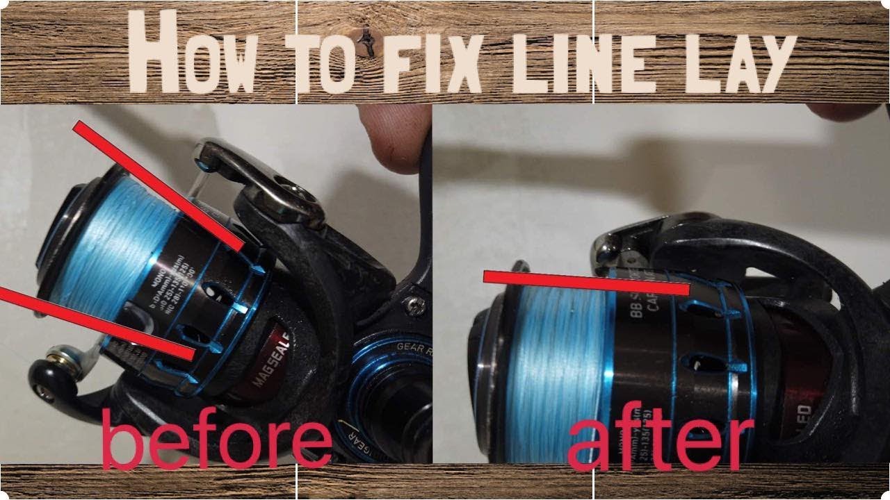 How to fix uneven line lay on spinning reels, quick and easy 