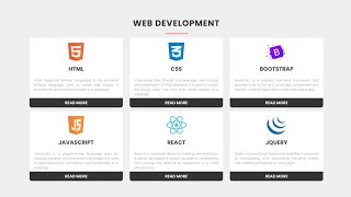 Create Responsive Services Box using React.js