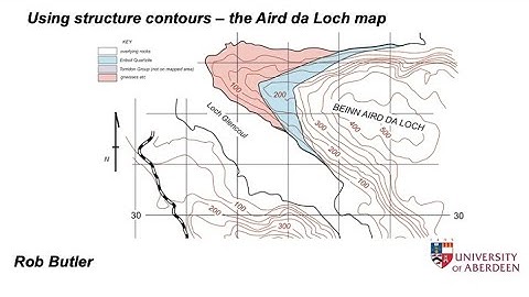 Using structure contours - the Aird da Loch map