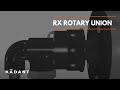 Rx rotary union  media flow