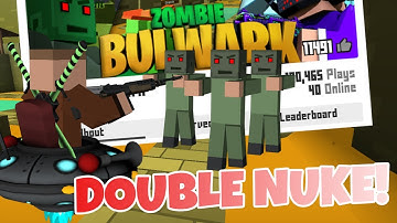 DOUBLE NUKING and Completing Zombie Bulwark in Krunker.io with Viewers! (Twitch Highlights #3)