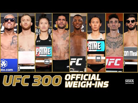 UFC 300: Pereira vs. Hill Official Weigh-In LIVE Stream | MMA Fighting