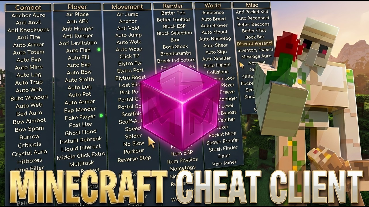 Minecraft Hack Client | Java Edition 1.21 + Bedrock 1.21 | Free Mod ...