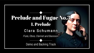 1. Prelude - Prelude and Fugue Op.16, No.3 - Clara Schumann - Flute Demo & Backing track.