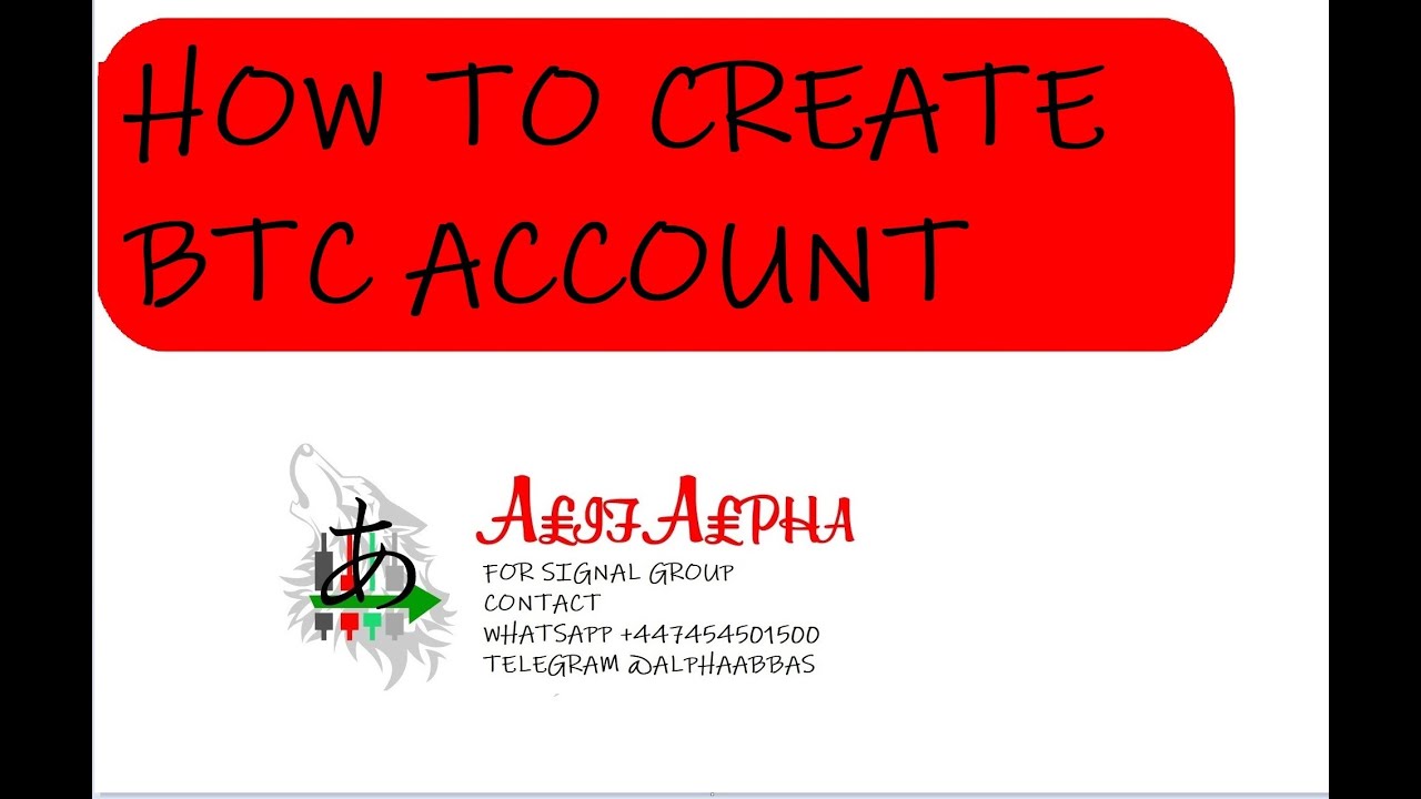 how to make a btc account