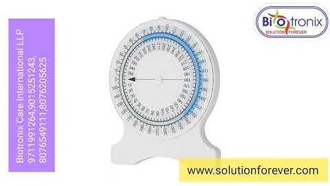 Bubble Inclinometer demo by Biotronix Solution