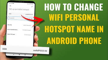 How To Change Wifi Personal Hotspot Name In Android Phone | Ft. Poco | English