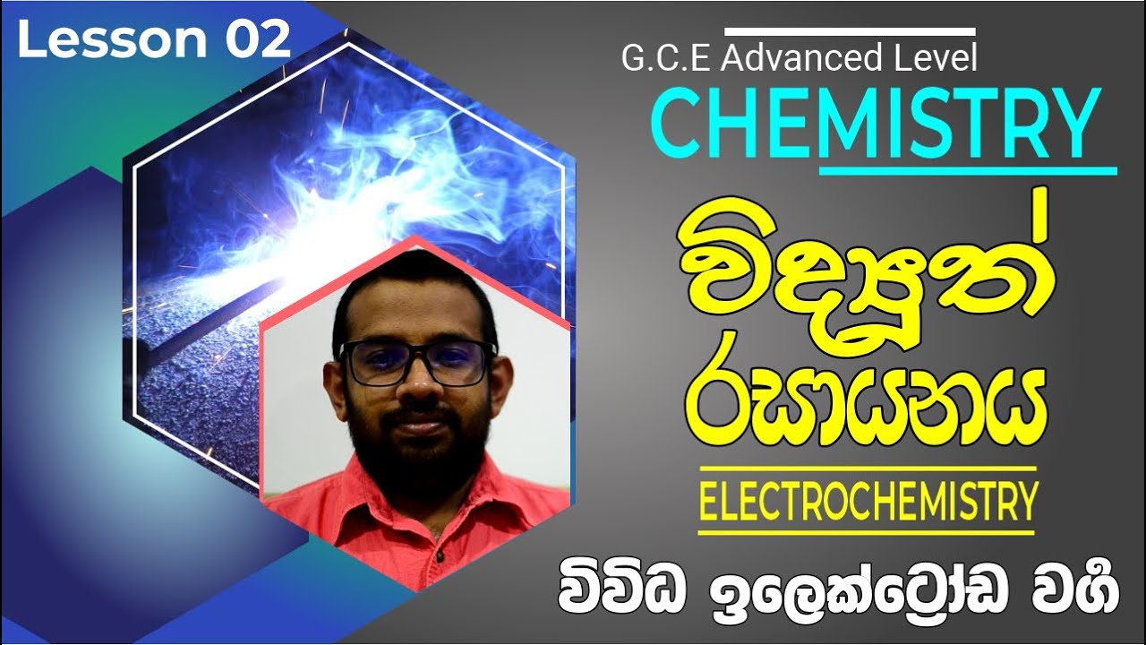Electrochemistry | විද්‍යුත්රසායනය | Lesson 02 | ඉලෙක්ට්‍රෝඩ වර්ග |  Types of Electrodes