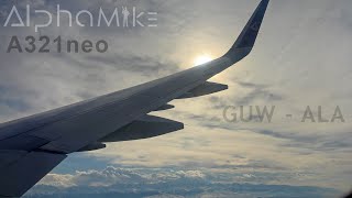 Air Astana | KC878 Atyrau to Almaty | A321neo | Wingview