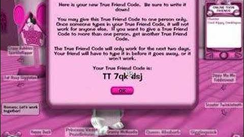 Toontown Friend codes