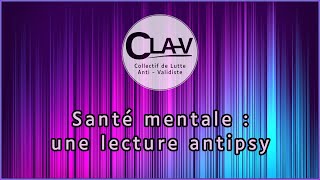 Santé mentale : une lecture antipsy - Malade Sociale &amp; Lemmi