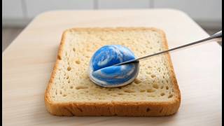 🪐 Planet Spreading on Bread – Satisfying ASMR|Luxe Echo Asmr| screenshot 4