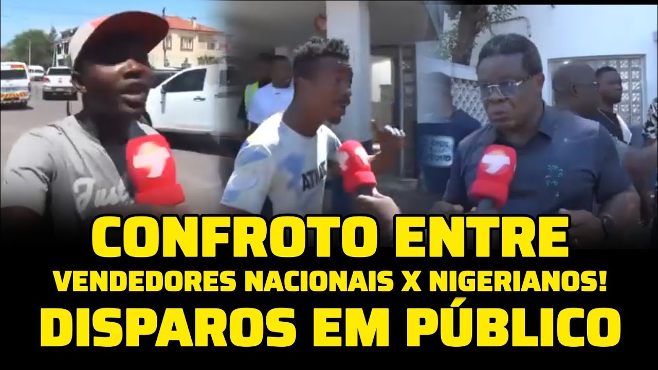 🔥TIROS E PÂNICO NA PRAÇA DE TOUROS ESQUADRA – VENDEDORES NACIONAIS X NIGERIANOS EM CONFRONTO🔥