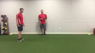 A skipping -double bounce and high knee pop