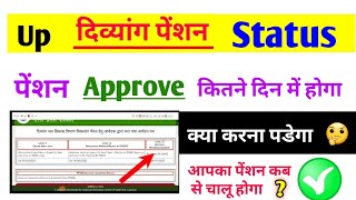 up Divyang pension application status check online, दिव्यांग पेंशन एप्लीकेशन स्टेटस चेक कैसे करें screenshot 2