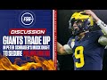 Giants trade up in peter schragers mock draft to secure polarizing quarterback