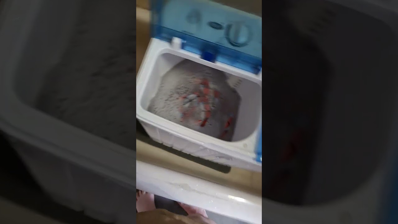 My bathtub portable washer.