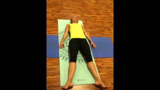 Total body relaxation through Corpse pose.