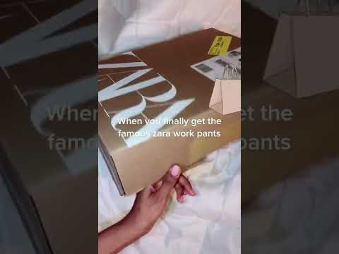Zara Work Pants tiktok flightsandfits - YouTube