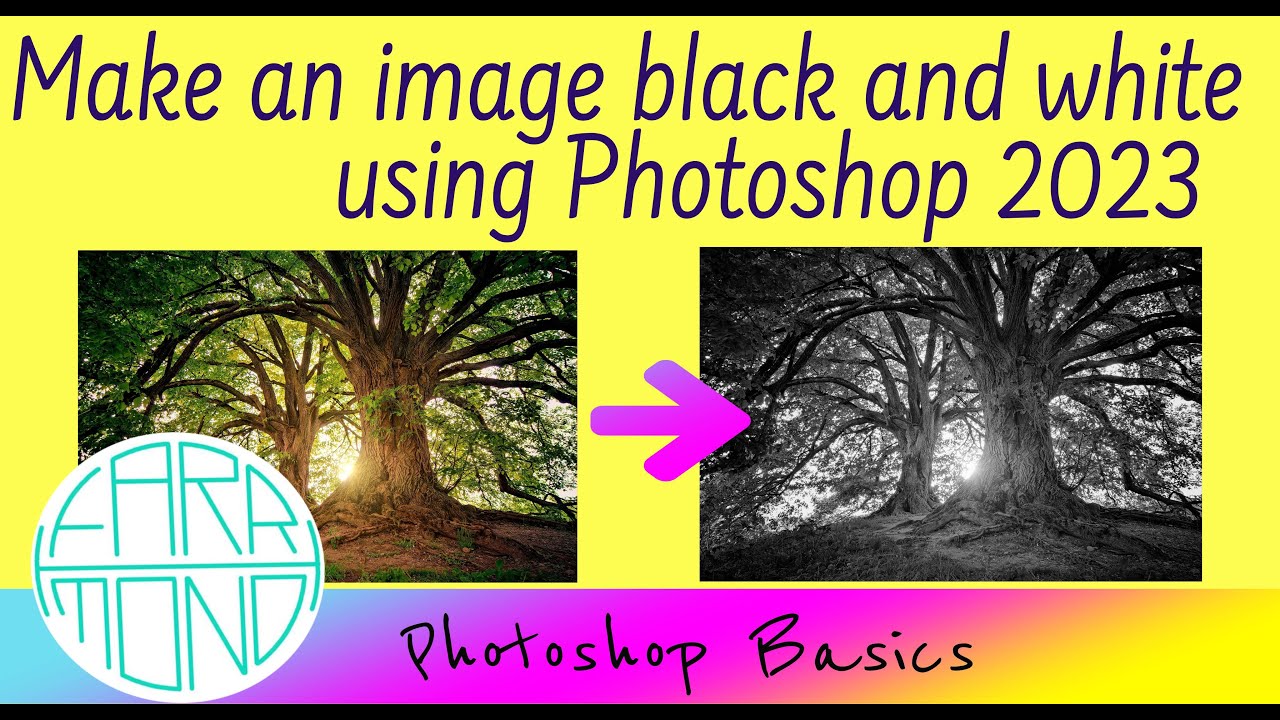 Turn an image black and white using YouTube