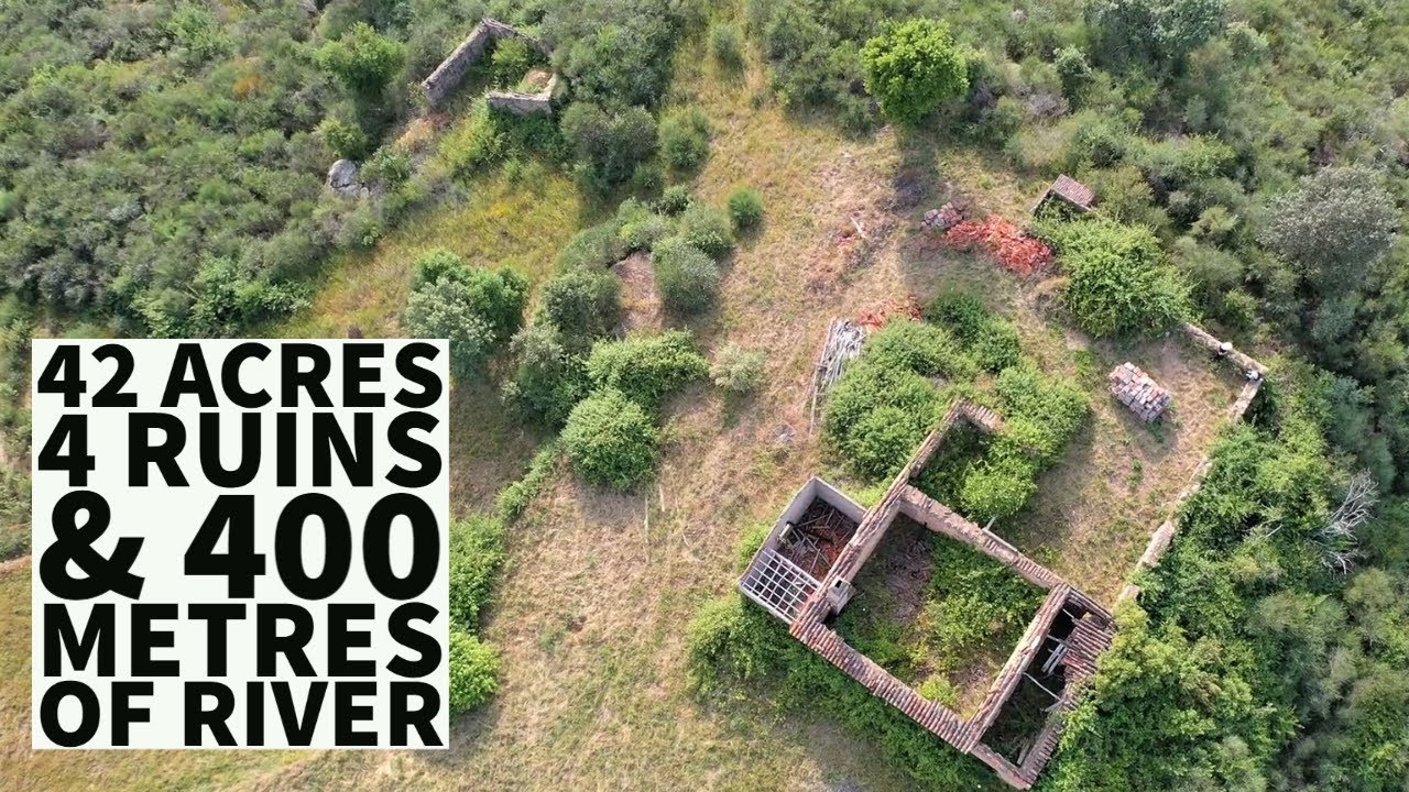 Мы заплатили 58 000 евро за 42 акра земли в ПОРТУГАЛИИ с 4 руинами и рекой.