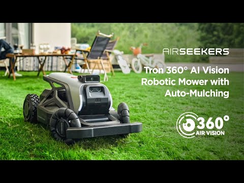 Tron 360° AI Vision Robotic Mower with Auto-Mulching