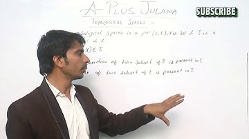 Topological space matric space open close subset discrete indiscrete cofinite topology m.sc math